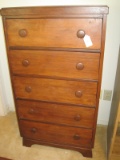 5 Drawer Wood Chest