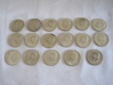 (17) 1964 Silver Kennedy Halves - 90% Silver