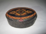 Italian Leather Florentine Trinket Box