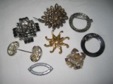 Lot Misc Vintage Brooches - see pics