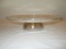 Gold Painted Pedestal Cake Plate   11 1/2