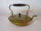 Brass Tea Pot with Molded Handle & Finial  7 1/2