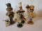 Lot - German Handmade Wooden Figures