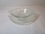 Candlewick Condiment Bowl with Underplate   7 1/2