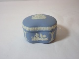 Wedgewood Blue Jasperware Trinket Box