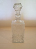 Pressed Glass Decanter with Stopper  11