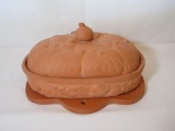 Terra Cotta Rooster Mold & Covered Garlic Roaster