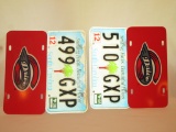 Lot - License Plates - 2 South Carolina & 2 Greenville Drive