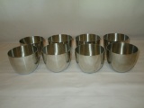 8 Pewter Jefferson Cups    1 - Stieff