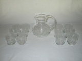 Lot - Etched Pitcher (6
