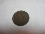 1838 LARGE CENT VF CONDITION