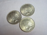 1924 PEACE  DOLLAR LOT OF 3