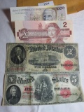 2 HORSE BLANKET BILL  LOT HAS A $2 AND A $5 BILL