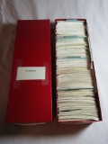 CANADA RED BOX LOT FROM VICTORIAS TO 1970S  IN STOCK CARDS WITH STOCK NUMBERS