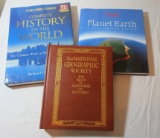 Coffee Table Book Lot - Planet Earth, Complete History of the World, Etc.