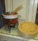Lot - Fondue Pot, Skewers & Plates