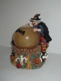 Just in Time for Halloween!  Resin Witch & Crystal Ball Design Snow Globe.