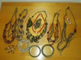 Lot - Misc. Costume Jewelry.  Bracelets, Necklaces & Earrings