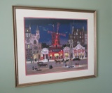 Michel Delacroix Moulin Rouge Print.  Framed Overall Approx. 27