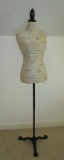 Decorative Dress Form w/Cast Iron Base