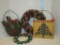 Lot Christmas Wreath & Other