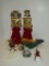 Lot - Misc. Christmas Angels.  Various Designs & Sizes.  1-Enesco piece needs wings