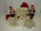 Lot - Misc. Santa Design Christmas Ornaments