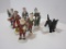 Lot - Misc. Duncan Royale Pewter Miniature History of Santa Limited Edition Figures &