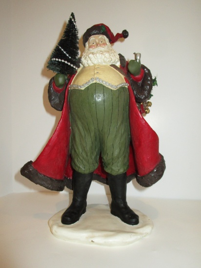 Molded Resin Santa Figurine