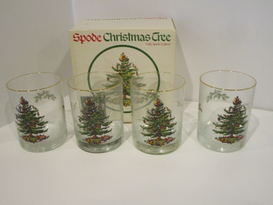 Spode "Christmas Tree" - Set of 4 Double Old Fashioneds