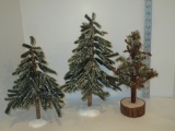 Lot - Christmas Tree Village Accents.  2 Dept. 56