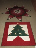 Christmas Tree Quilt & Skirt by Pradeep Kumar. Made in India.  Quilt - 37