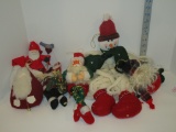 Lot - Misc. Christmas Décor - Snowmen & Santas