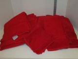 Lot - Misc. Red Towels & Wash Clothes