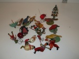 Lot - Misc. Miniature  Ornaments & Other.  Oriental & German Figurines, Birds, Snowmen