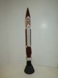 Fat Pencil Santa - Wood Carved