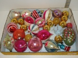 Lot - Misc. Vintage Glass Christmas Ornaments.  Some Made in Germany & Poland.  Newer