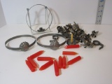 Lot - Misc. Vintage & Other.  Tin Clip on Christmas Tree & Other Candle Holders.