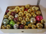 Lot - Misc. Glass Ornaments.  Various Sizes & Colors