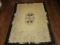 Hooked Rug w/Black Border  Approx. 66