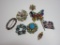 Lot - Misc. Vintage Brooches - Rhinestone & Other Stones