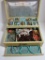 Vintage Jewelry Box w/Misc. Vintage Jewelry - See all pictures