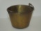 Early Copper Bucket w/Brass Handle    10 1/2