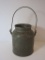 Tin Bucket w/Tin Handle - No Lid     5 1/4