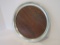 Wood Tray w/Pewter Rim by American Pewter Guild    12