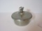 Polished Pewter Dresser Box w/Eagle Finial by Tennessee Pewter    4 1/2