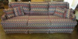 3 Cushion Pillow Back Sofa    Approx. 6 1/2' Long - Comfy!