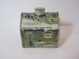 Vintage Maple Syrup Tin from Swanton, VT    3 1/2