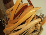 Lot - Wooden Hangers - Some w/Advertising