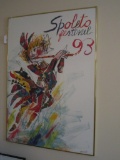 Spoleto '93 Poster - Framed   15 1/2